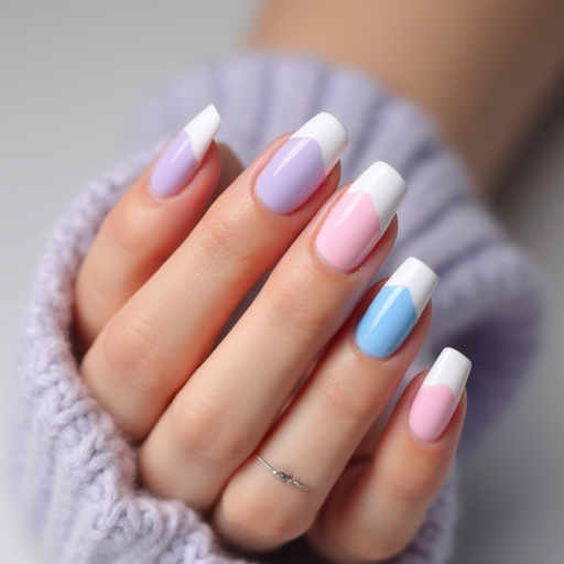 Colored French tips