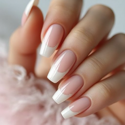 Minimalist nude nails
