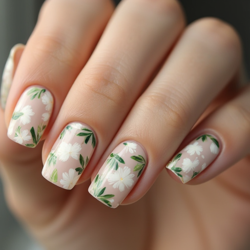 Glitter accent nails